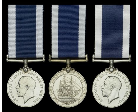 Royal Navy L.S. & G.C., G.V.R., 3rd issue, coinage head (3), (K.17340 A. Howard. Ch. Sto. H.M.S. Calypso.; J.49805 W. J. Gree