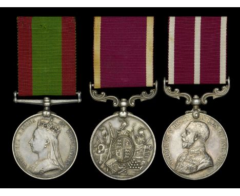 Three: Colour-Sergeant James Manley, West Yorkshire Regiment, late 5th Foot  Afghanistan 1878-80, no clasp (1778. Pte. J. Man