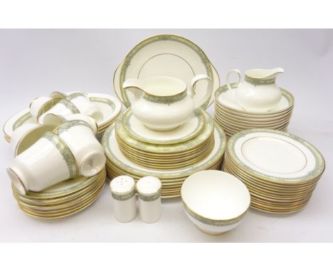 Royal Doulton Isabella dinner and tea service, eight settings plus extras 