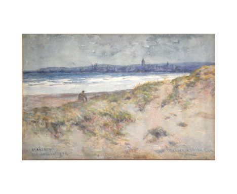 Garden Grant Smith, RSWSt. Andrews, April 20th 1890,watercolour, signed,22.5 x 35cm.