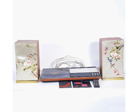 Bang &amp; Olufsen Beocenter 7000 turntable system, with MMC 20E stylus; remote control; instructions; cables; and a pair of 