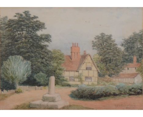 R Williamson,Uckinghall, Ribble,signed and titled, watercolour,16.5x23cm,framed and glazed.