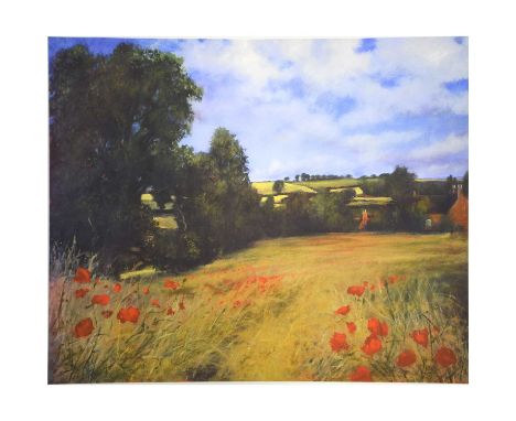 Lee Burrows,Lower Harleston,limited edition colour print,  signed and numbered in pencil 17/50,image 41x61cm, framed and glaz