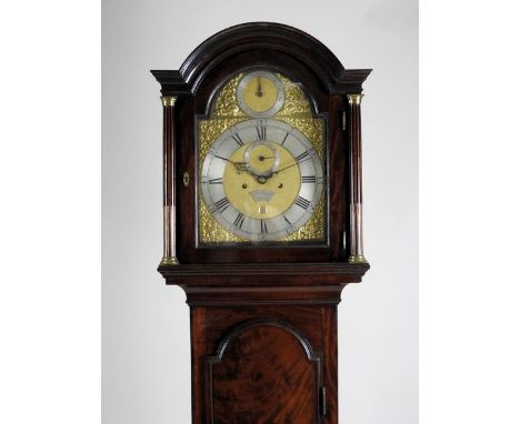 A third quarter 18th-century mahogany longcase clock with an 8-day movement by Thomas Mudge, London, the London mahogany case