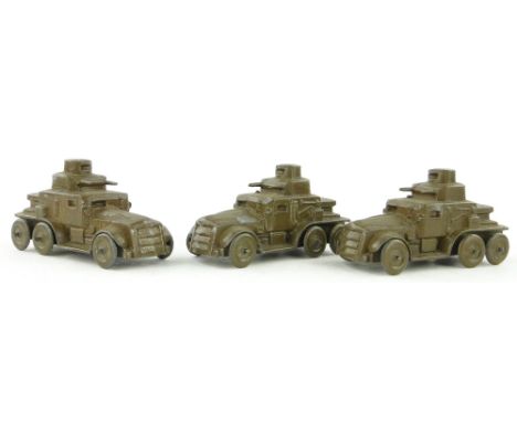 3 Charbens pre-war armoured cars.