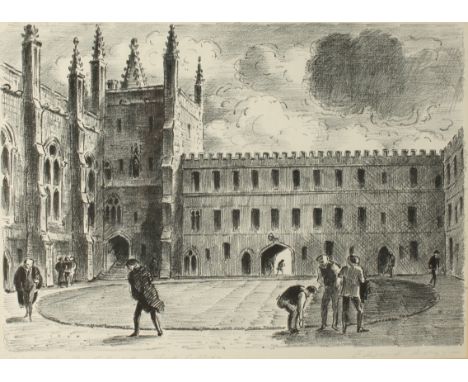 Edward ARDIZZONE (1900-1979) The Front Quad, New College Lithograph Signed, inscribed and numbered #63/75 28 x 38cm