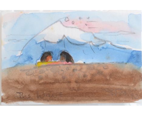 Sven BERLIN (1911-1999)The WaveWatercolour and pencilSigned, inscribed and dated '9210 x 14.8cmProvenance:From the David Wilk