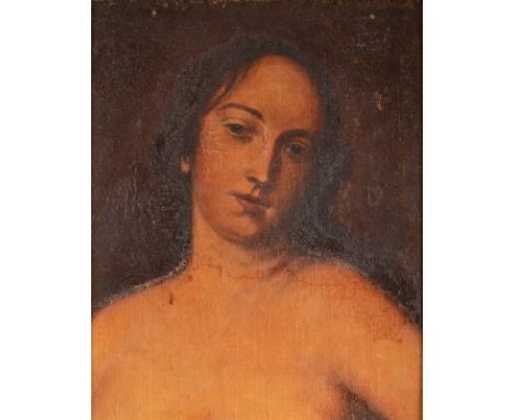 A Female Portrait Oil on canvas laid down 27 x 22cm
