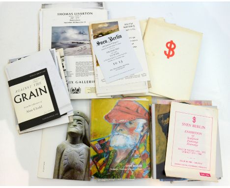 Sven BERLIN (1911-1999)An Artist and His Work, a publication by David Barnett.Five copies.Together with various publications,