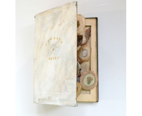 In the style of Andrew LANYON (1947)Flower and SeedsA mixed media, cut and fold book