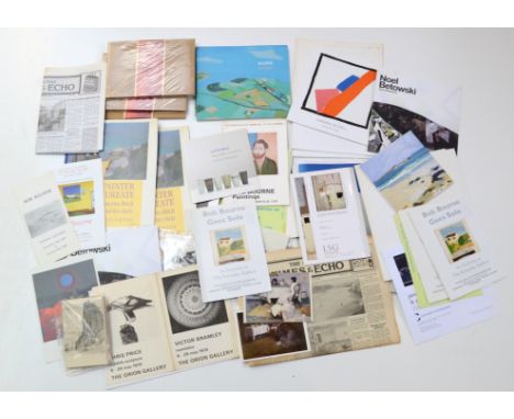 Samuel John LAMORNA-BIRCH (1869-1955)A collection of postcards.Together with many exhibition catalogues from various artists.