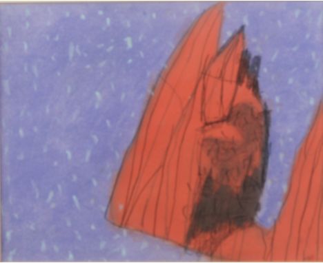 Maggie MATTHEWS (1964) On the Rocks Mixed media Initialled 20.5 x 25cm
