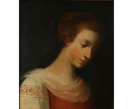 Portrait of a Lady, 19th Century Oil on canvas 42 x 37cm