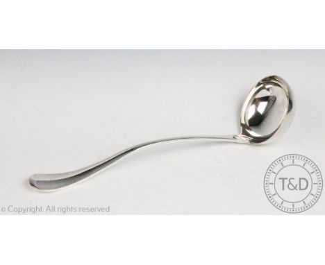 A silver Old English pattern ladle, James Deakin &amp; Sons, Sheffield 1925, 33cm long, weight 8.4ozt 