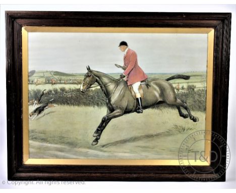 After Cecil Charles Windsor Aldin (1870-1935), Colour print, Masters of Hounds, the Earl of Lonsdale, Master of the Quorn, Li