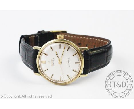An Omega Seamaster Automatic gold plated and stainless steel wristwatch, the circular silvered dial with gilt batons and cent