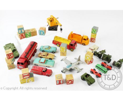 A selection of die-cast vehicles to include a Dinky Supertoys Leyland Octopus, Dinky Chevrolet El Camino, Dinky Supertoys AEC