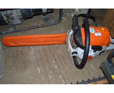 A Stihl petrol chainsaw 