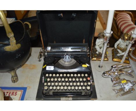 A Triumph portable typewriter