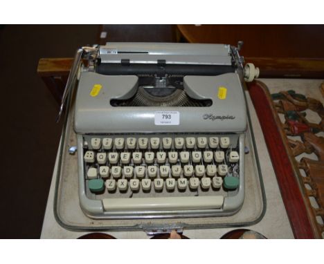 An Olympia typewriter 