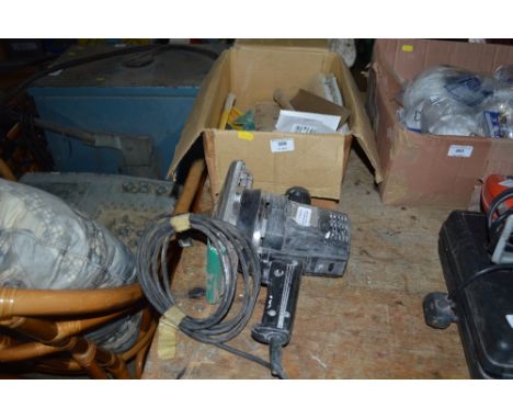 A box of sand paper together with a 240v Orbit sander