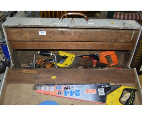 A carpenter's tools chest and contents