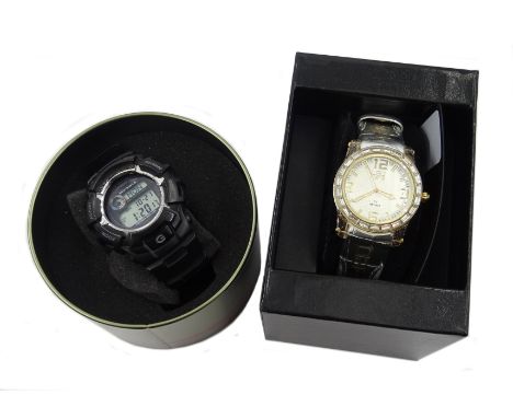 Casio G Shock gentleman's wristwatch, boxed with papers and Leo Messi wristwatch, boxed Condition Report Click here for furth