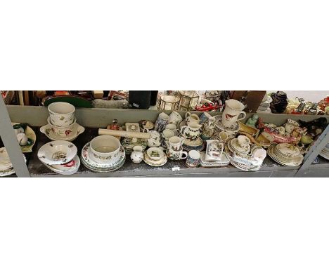 Ceramics to include Royal Worcester "Worcester Herbs", Motto Ware, Portmeirion &amp; others