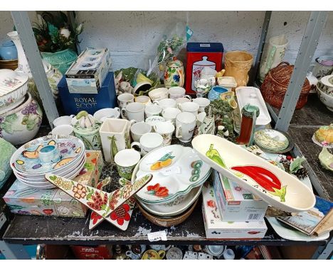 Ceramics to include Royal Worcester "Worcester Herbs", Sylvac &amp; other studio pottery