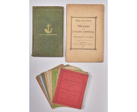 Nottingham. Rules, Regulations and Bye-Laws of the Lunatic Hospital for the County and Town of Nottingham, wrappers with fram
