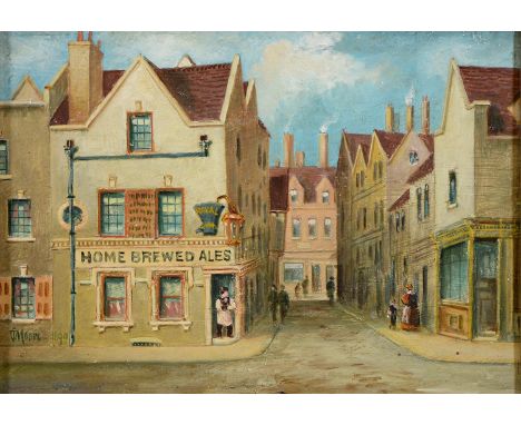 Thomas Cooper Moore (1827-1901) - The "Royal Children" Lister Gate Nottingham signed and dated 1890, signed and dated again a