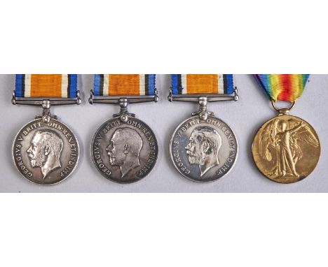 WWI, pair, British War Medal and Victory Medal 59380 Pte P Swanson MGC and British War Medal L10447 Pte W J Prior R Suss R an