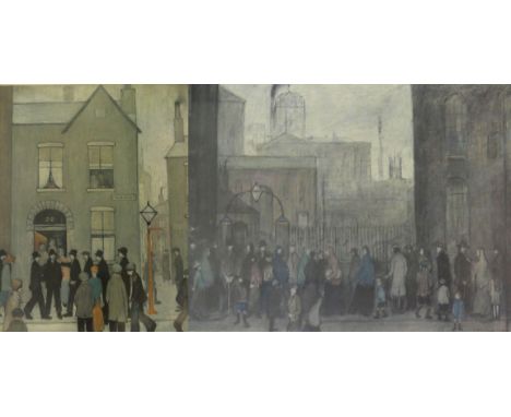 Laurence Stephen Lowry R.A. (British 1887-1976) - ‘The Arrest’
Limited edition print, 89/850 with A blind stamp, 52x41cm, tog