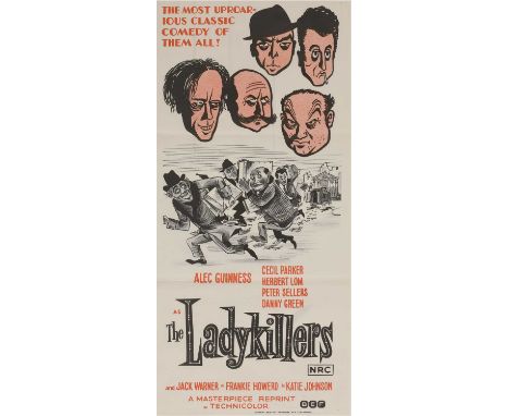'The Ladykillers',1972 release, an Australian daybill movie lithograph poster, for the film starring Alec Guinness and Peter 