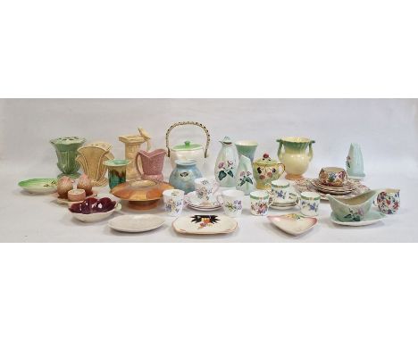 Large quantity of Wade Heath vases and jugs, a Beswick Shorter Shelley posy vase, Carltonware and chintz items 