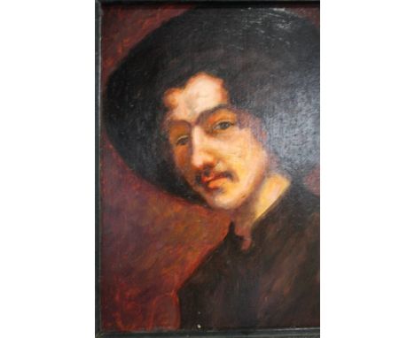 Oil on panel, portrait, 23cm x 18cm