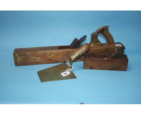 Two Continental block planes and a trowel