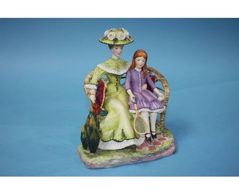 A Royal Worcester figure 'Charlotte and Jane', no. 153/500, with certificate