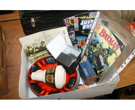 A box miscellaneous; Poole, Selkirk paperweight etc.