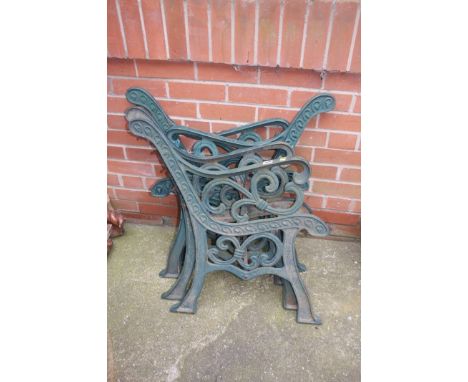 Two pairs of bench ends