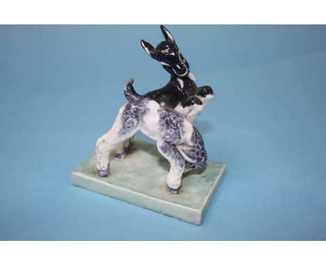 A Royal Worcester group 'Kids at Play' modelled by Doris Lindner