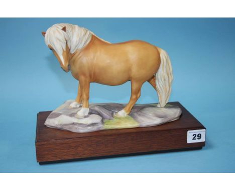 A Royal Worcester 'Shetland Pony' modelled by Bernard Winskill, no. 80/500, with certificate