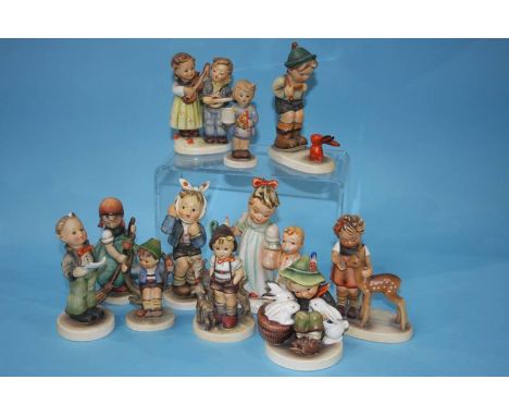 Eleven various Hummel figures