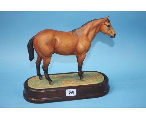 A Royal Worcester 'Quarter Horse' modelled by Doris Lindner, no. 226/500, with certificate
