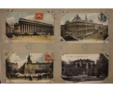 An original French post-card collection in album