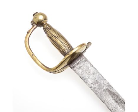 With a 67.5cm broad fullered blade with sharpened edge and etched in cyrillic with initials 'ERII' beneath a Crown. With a br