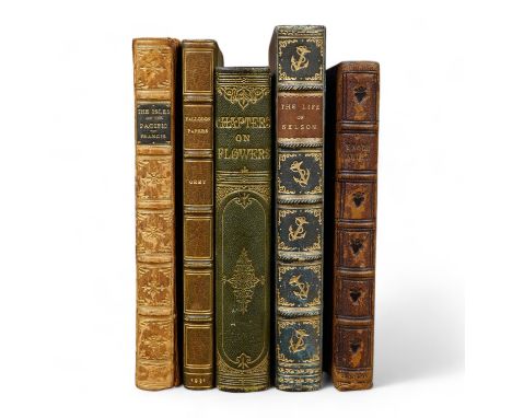 ° ° Assorted bindings; 1. Francis, B. - Isles of the Pacific, 14th ed., full tree calf, Christs' Hospital prize, 1908.2. Fall