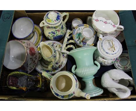 Mason's Ironstone pottery, together with Spane and Smith Coffee canister a Royal Worcester plate and a collection of various 