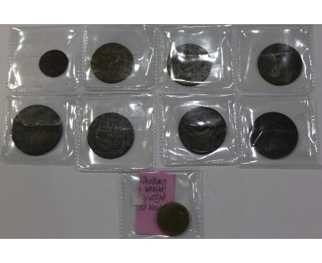 17th Century Farthing, 1669 Kings Lynn, British Tokens to include copper Halfpenny, 1790 obverse John Wilkinson Iron Master, 