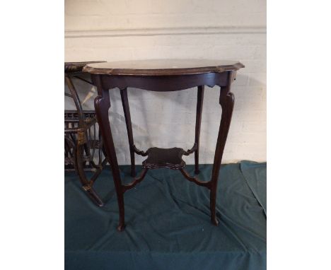 An Edwardian Mahogany Occasional Table with Stretcher Shelf, 65cm Diameter